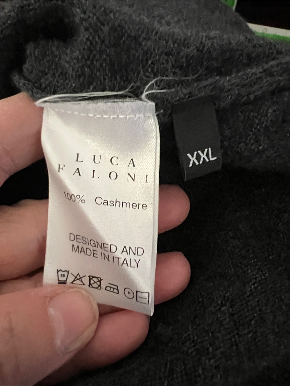 Luca Faloni Italy Cashmere Sweater XXL Gray - Picture 7 of 8